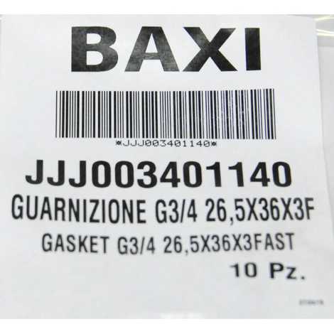 3401140 Уплотнение, 26,5x36x3,  Baxi