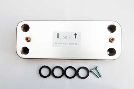 39835630 Теплообменник ГВС 16 пластин DIVAtop micro / DIVAtech / DIVA C/F 28-32 (39835630)(39835630, 37405130,  Ferroli