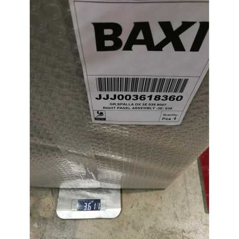 3618360 Панель правая в сборе,  Baxi