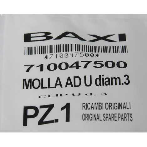 710047500 Клипсы u-образная d.3,  Baxi