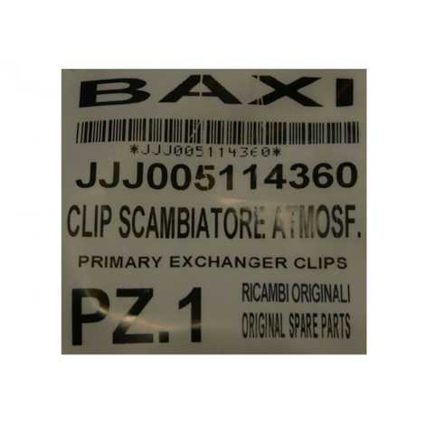 5114360 Клипсы теплообменника,  Baxi