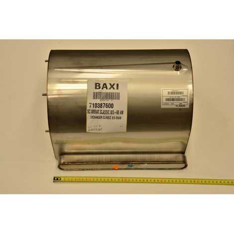 710387600 Теплообменник основной classic 8/3-65 kw,  Baxi