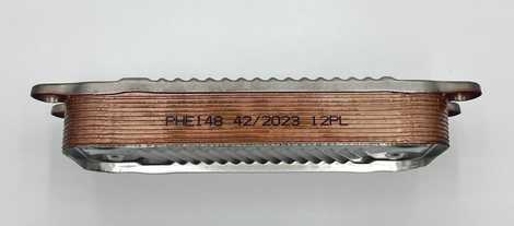 TO00009 Теплообменник вторичный (ГВС) 12 ламелей,  Era (Hrale)