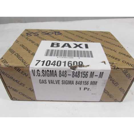 710401600 Клапан газовый sit sigma 848-848156 m-m,  Baxi