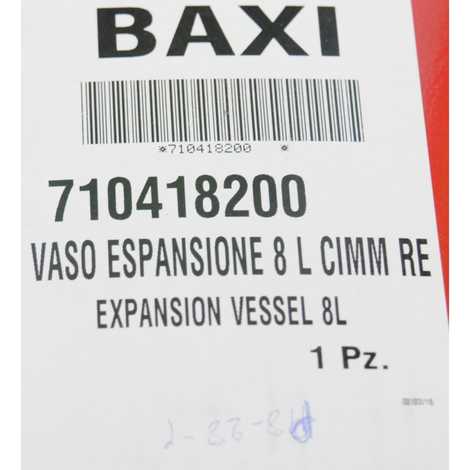 710418200 Бак расширительный 8l cimm,  Baxi