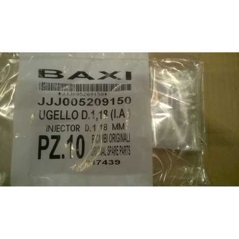 5209150 Инжектор для природного газа d 1,18 mm 1 шт. в упаковке,  Baxi