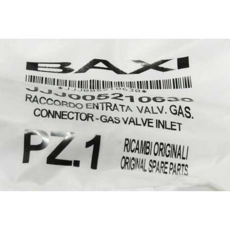 5210630 Патрубок на входе газового клапана,  Baxi