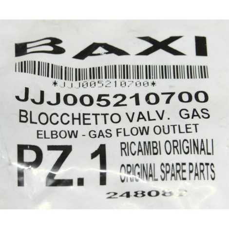 5210700 Соединительный элемент (клапан газовый/рампа),  Baxi