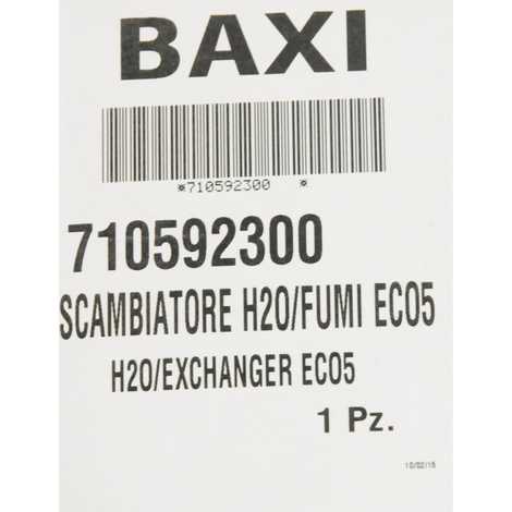 710592300 Теплообменник основной eco-5,  Baxi