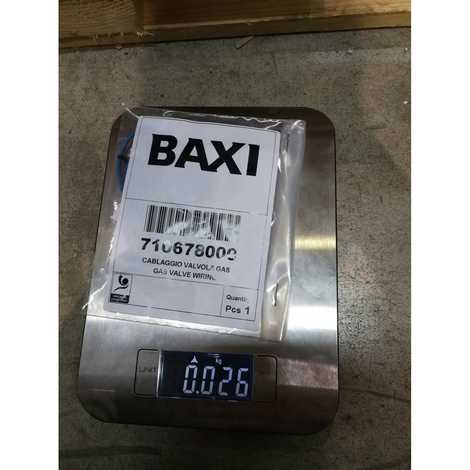 710678000 Проводка электрическая высоковольтная газ. клапана (разъем х1),  Baxi