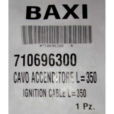 710696300 Кабель электрода зажигания,  Baxi