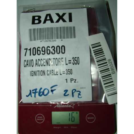 710696300 Кабель электрода зажигания,  Baxi