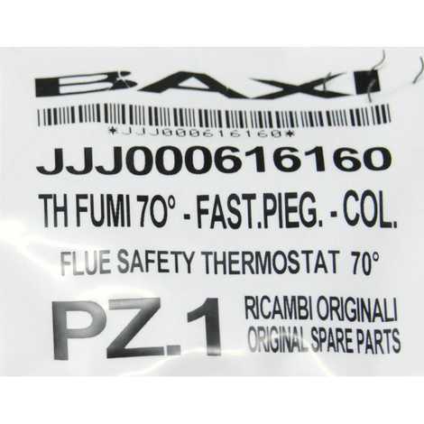 616160 Термостат предохранительный отходящих газов 70 с (датчик тяги),  Baxi