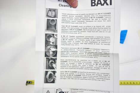 711430100 INOX EXCHANG. CLEANING KIT,  Baxi