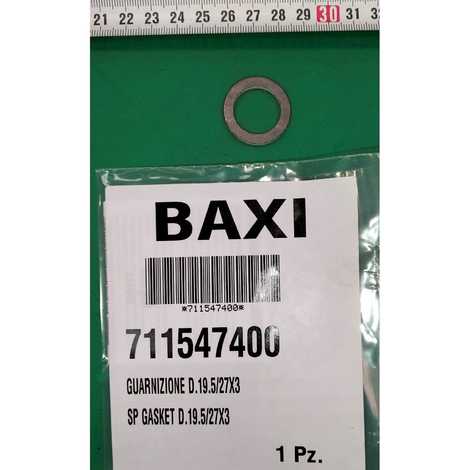 711547400 Уплотнение ø19.5x27x3,  Baxi
