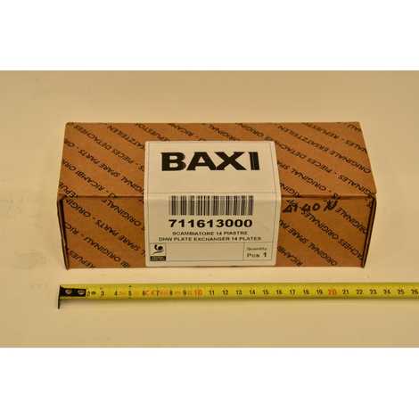 711613000 Теплообменник гвс пластинчатый вторичный на 14 пластин,  Baxi