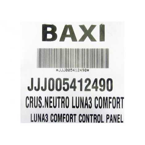 5412490 Крышка декоративная панели управления,  Baxi