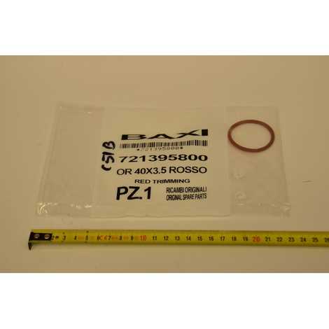 721395800 Уплотнение 40x3,5 красное,  Baxi