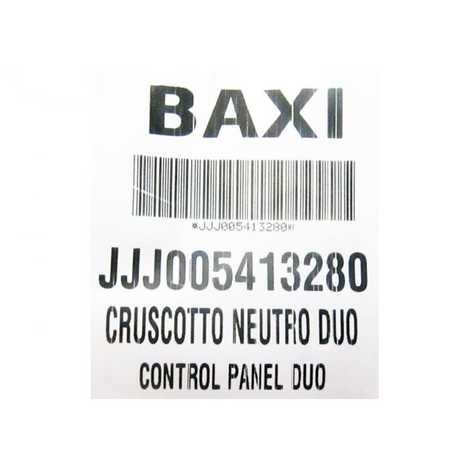 5413280 Крышка декоративная панели управления,  Baxi