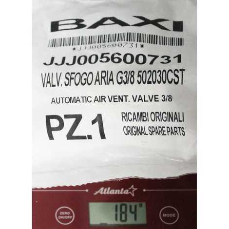 5600731 Воздухоотводчик автоматический,  Baxi