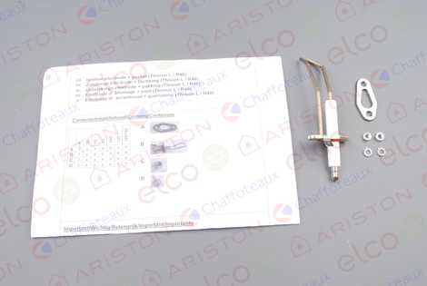64202261 Электрод зажигания + прокладка,  Ariston