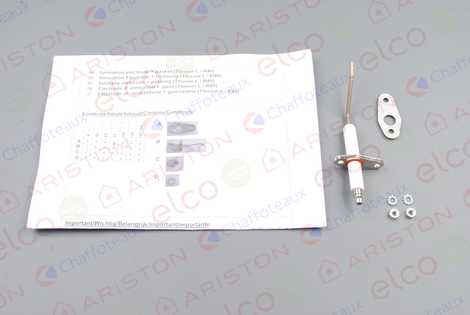 64202262 Электрод ионизации + прокладка,  Ariston
