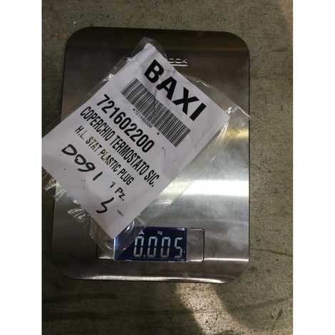 721602200 Колпачок термостата контроля тяги,  Baxi