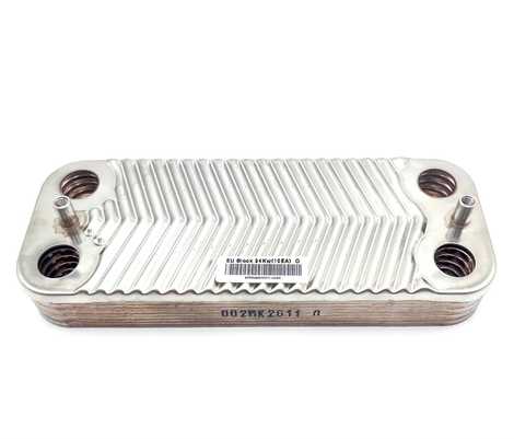 30017721A Теплообменник ГВС Deluxe S 13-24 k Navien 10 пл.,