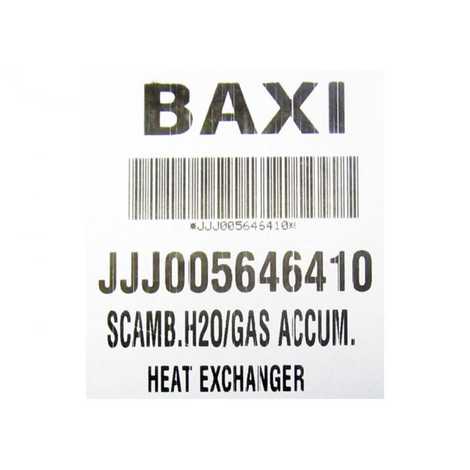 5646410 Теплообменник основной,  Baxi