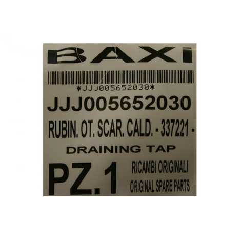 5652030 Кран слива,  Baxi