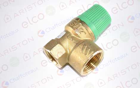 60000411 ПРЕДОХРАНИТЕЛЬНЫЙ КЛАПАН 6 БАР R 1/2,  Ariston