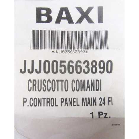5663890 Крышка декоративная панели управления,  Baxi