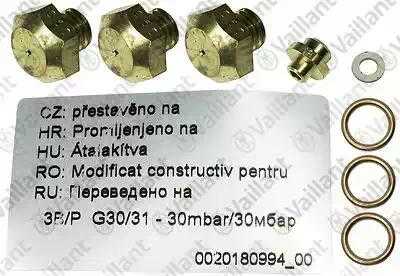 0020149728 Комплект переналадки, 3B/P (RO, CZ, HR, RU, HU),  Vaillant