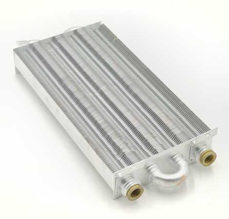 HE10037 Теплообменник основной 340 мм для Baxi Nuvola 280 i, Nuvola-3 Comfort 240/280 B40 i/Fi 71,  BNG