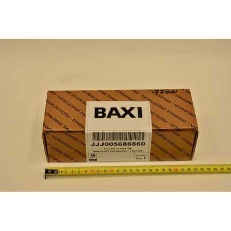 5686660 Теплообменник гвс пластинчатый вторичный на 10 пластин,  Baxi