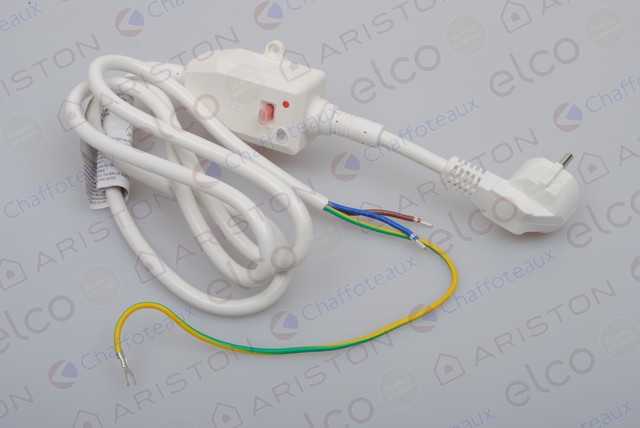65110426 КАБЕЛЬ ПИТАНИЯ С УЗО (16А 1,5м),  Ariston