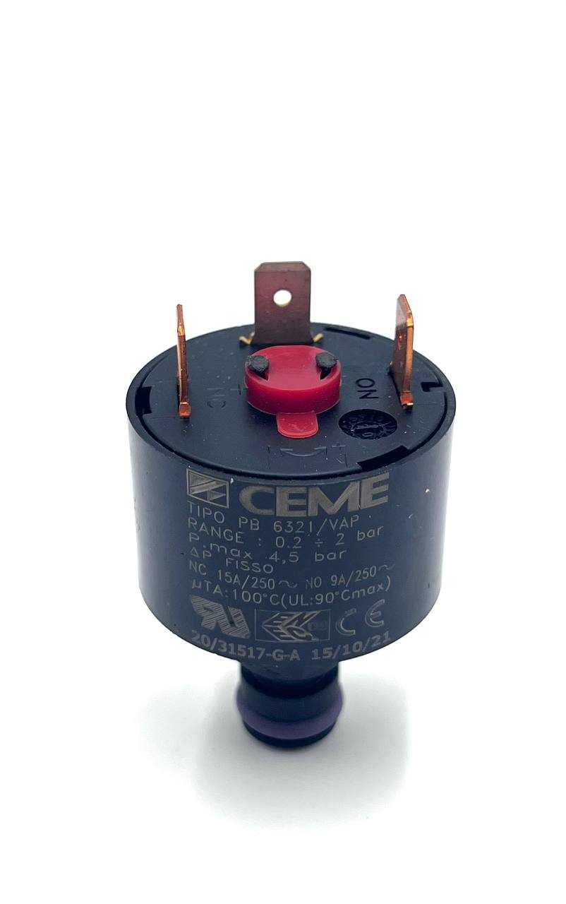 PS10006 Датчик давления 3 контакта Ø11,80 мм быстрое соединение,  CEME