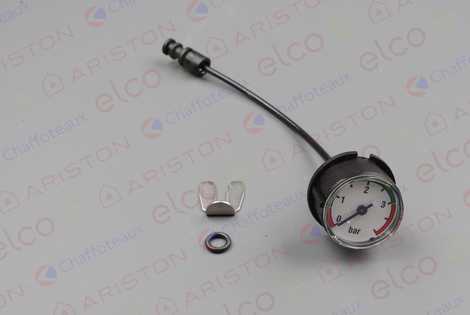 65114200 МАНОМЕТР 0-4 BAR D27MM KPL.,  Ariston