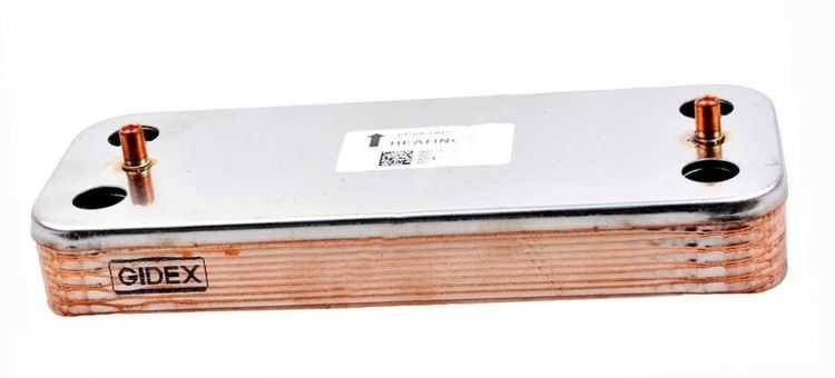 0020119605 Теплообменник вторичный 10 пластин Рысь Lynx 24/28 Protherm,