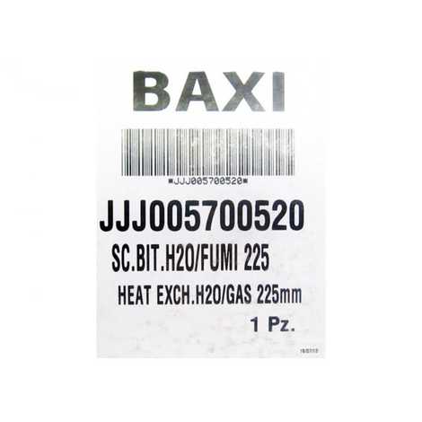 5700520 Теплообменник битермический  main four,  Baxi