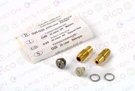 65102730 КОМПЛЕКТ ФОРСУНОК ДЛЯ ПЕРЕВОДА НА ПРИРОД,  Ariston