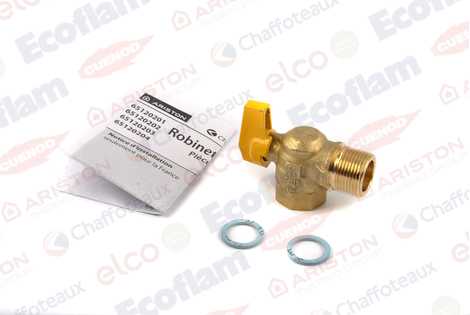 65120204 КРАН ГАЗА G3/4″,  Ariston