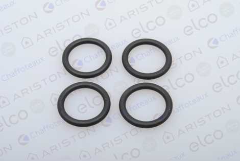 65110733 КОМПЛЕКТ О-КОЛЕЦ 17,2 X 3 (Комплект 4 шт.),  Ariston