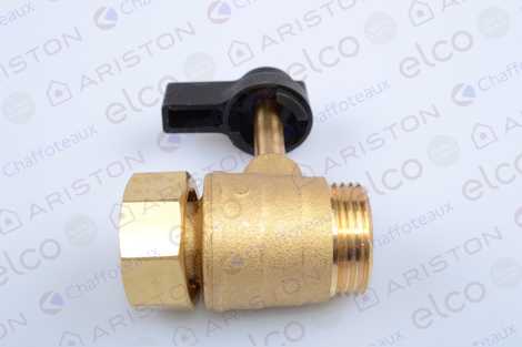 61303031 КРАН ПОДАЧИ/ВОЗВРАТА ТЕПЛОНОСИТЕЛЯ,  Ariston