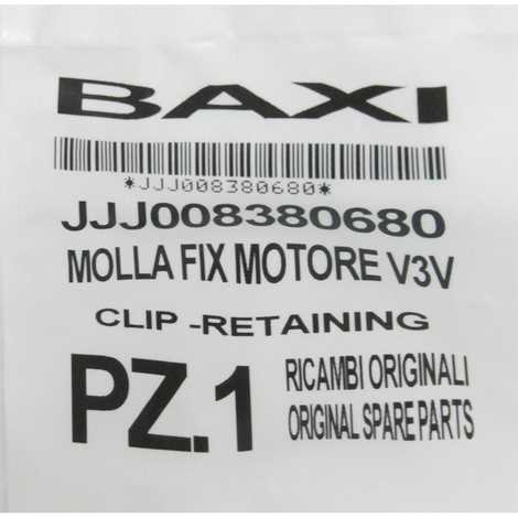 8380680 Пружина фиксирующая крепления мотора трехходового клапана,  Baxi