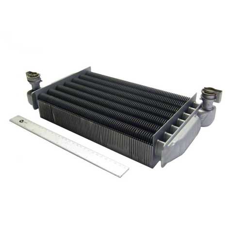 608550 Теплообменник основной с клипсами,  Baxi