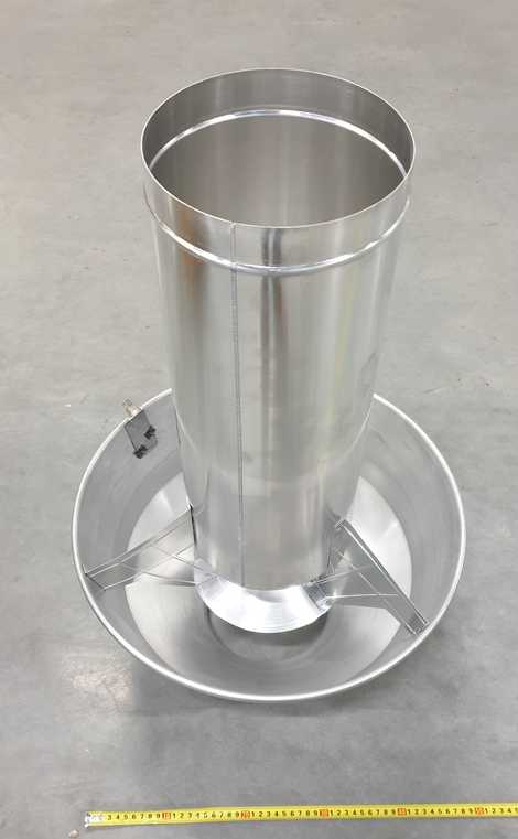 KHW71406891- Дымовой колпак со стабилизатором диаметр 180 мм для slim 1.620 in,  Baxi