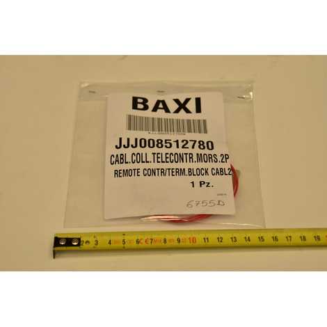 8512780 Проводка электрическая кабель ./ клемм. колодка 2-х контакт.,  Baxi