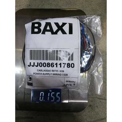 8611780 Проводка электрическая 230 в от разъема а4 к насосу со, переключателю режимов, клеммной колодке м1 и от разъема а2 к аварийному термостату и термостату контроля тяги,  Baxi